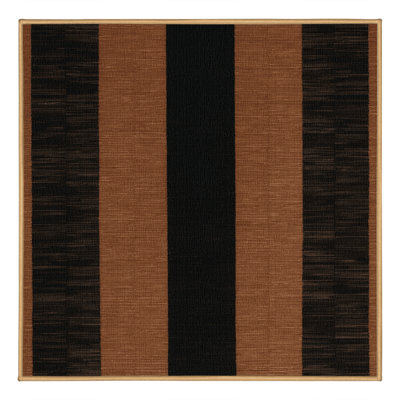 Machine Washable Checkered Brown Area Rug