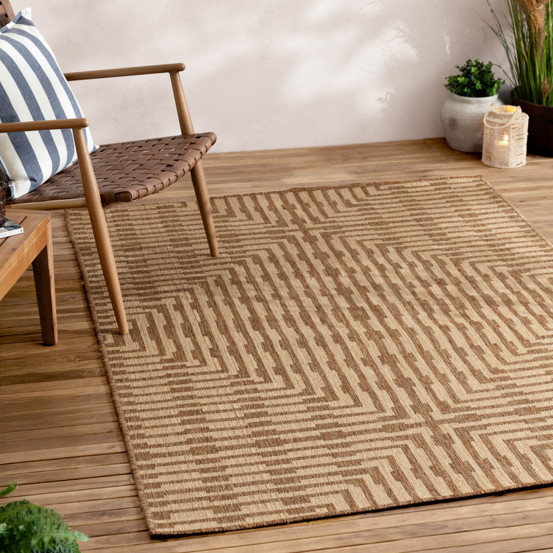Berenbaum Geometric Indoor / Outdoor Area Rug