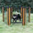 31.5'' H 6 Panel Metal Exercise Pen With Pet Door Outside Use-96069200