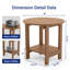 Table d'appoint ronde 18 po Adirondack-95290095