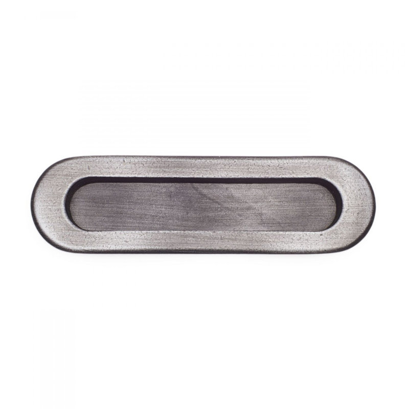 Poignée encastrée Thick Oval, Nickel vieilli