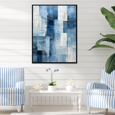 Blue Nautical Shapes II - Coastal Minimalisme, art mural