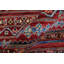 Tapis doré / rouge en laine noué à la main à motif sud-ouest Cartley 4 pi 10 po x 6 pi 5 po Cartley