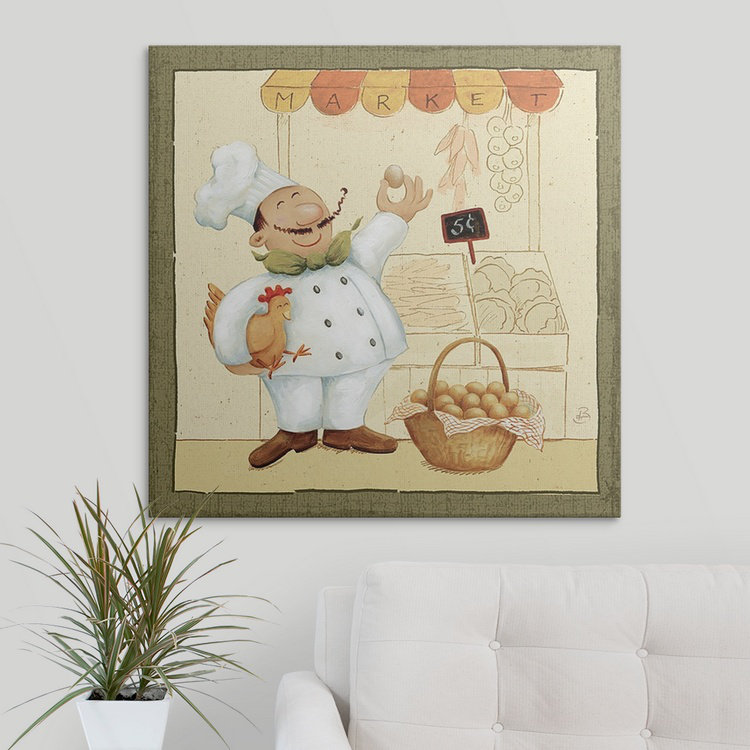 «Chef's Market I» par Daphne Brissonnet, impression, H 30 po x l 30 po x P 1,5 po, Toile