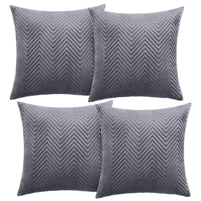 Aspire Homeware Embossed Square Velvet Cushion Cover
