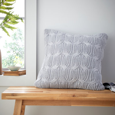 Chunky Marl Knit Cosy Cushion Cover