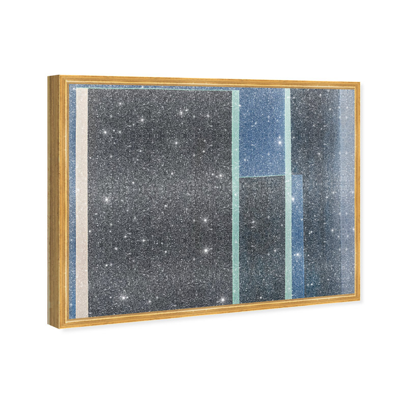 Desert Stillness I Canvas Abstract Print by Oliver Gal, Black Frame, 20 x 16, 21"H x 25"W, Gold Frame