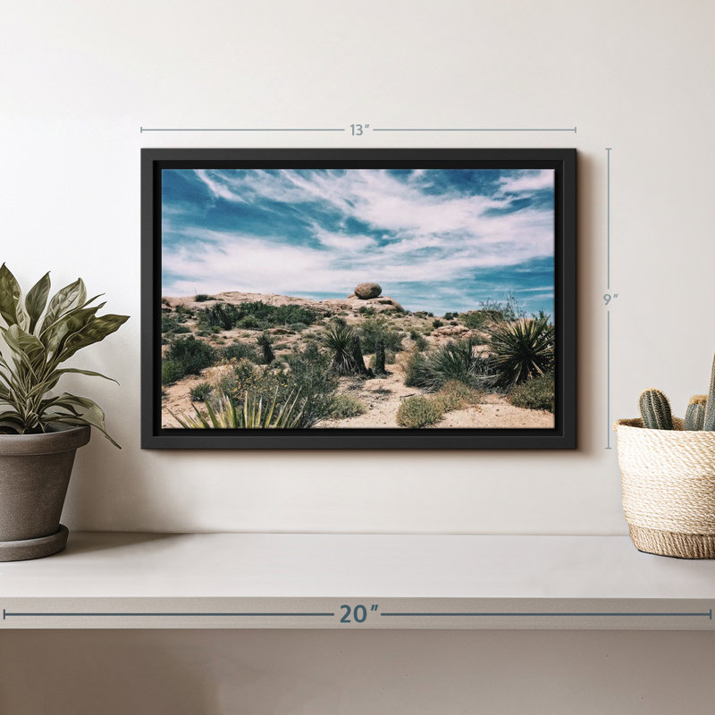 Floral et botanique «Cactus Desert Wall Art», H 9 po x l 13 po