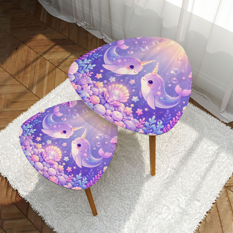 Ensemble de 2 tables gigognes Triangle Nesting