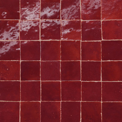 Carreau de mosaïque zellige brillant 2 po x 2 po Zagora