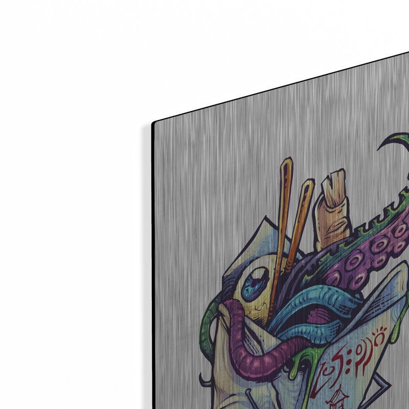 «Take Out Box» par Flyland Designs, art mural en métal,, H 24 po x l 16 po