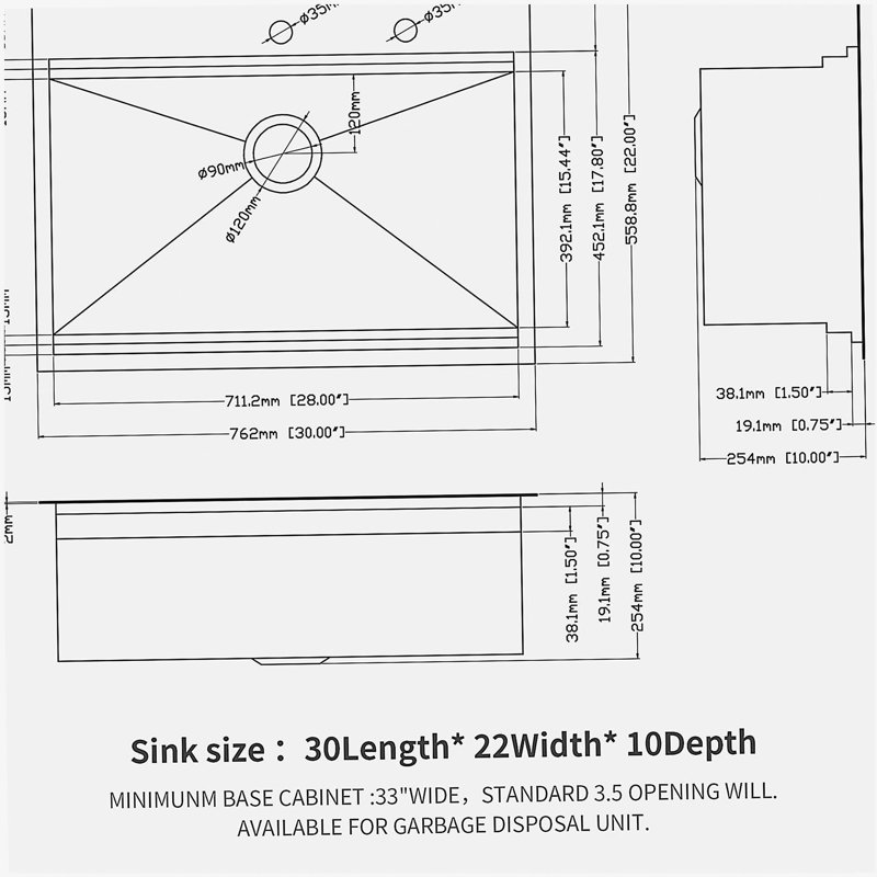 30 Drop Kitchen Sink - 30 inch Kitchen Sink Drop-in Topmount Single Bowl 16 Gauge Stainless Steel Ledge Workstation Kitchen Sinks