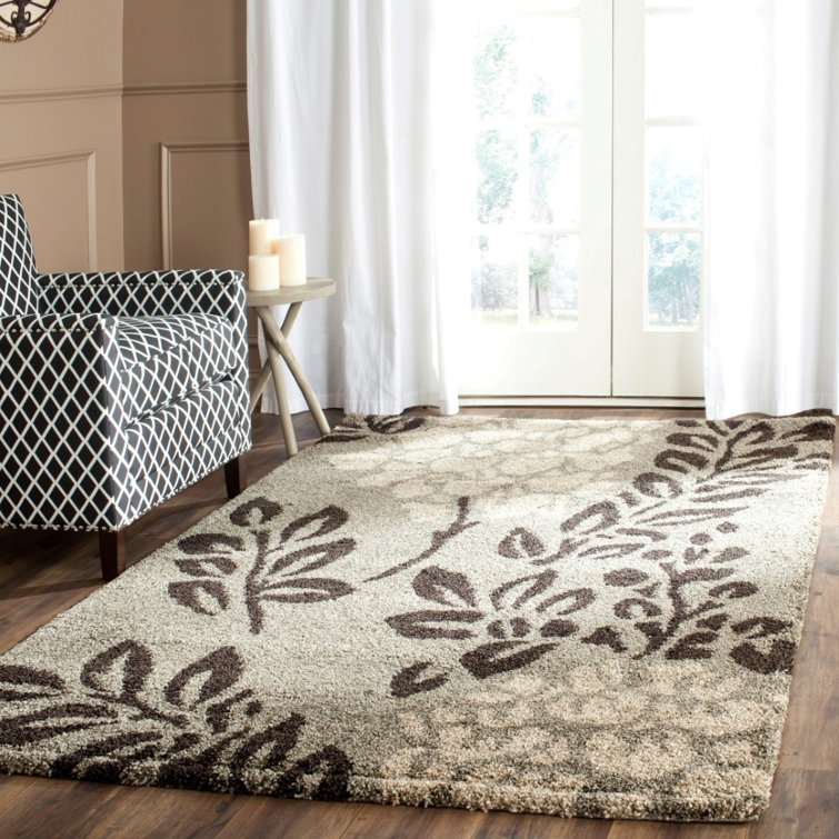 Chanhassen Shag Performance Floral Rug