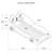 Anajia Wood Twin LED Race Car Bed White-98438997