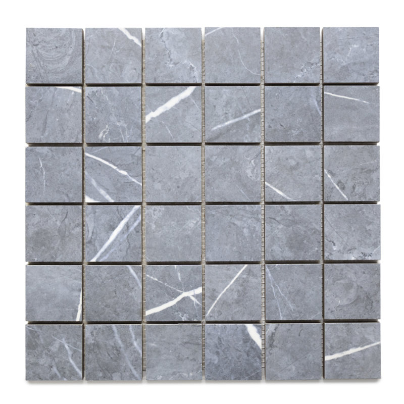 Opera 2" x 2" Matte Porcelain Mosaic Floor and Wall Tile, Blue