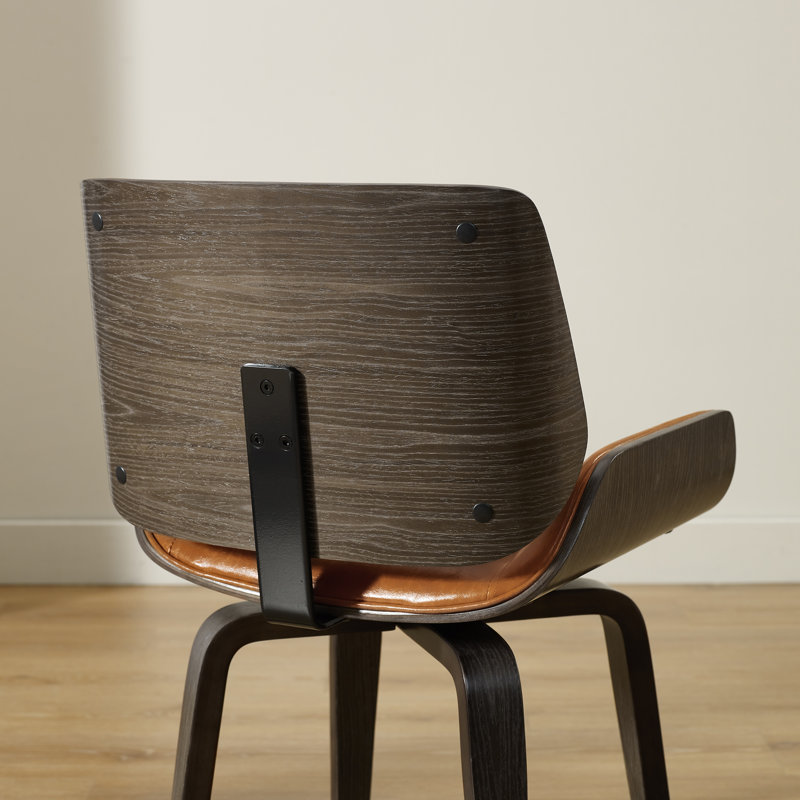 49.53cm H Upholstered Side Chair in Brown