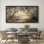 Paysage de forêt, art mural de salon rustique, impression numérique sur toile, art numérique-111653454-111653455