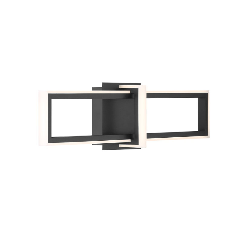 Bordo 1 Light Sconce in Black, 24" H x 6" W x 4.25" D