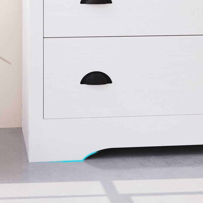 Commode 6 tiroirs avec station de charge