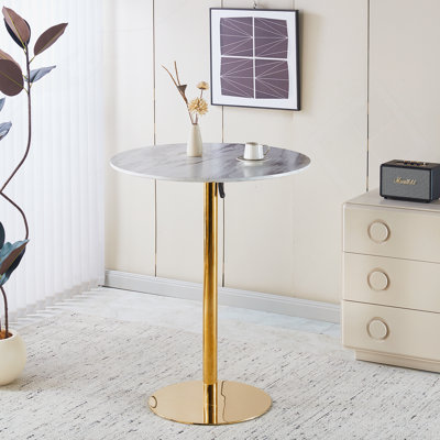 Petite table basse pour 2 à 4 personnes avec plateau rond