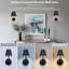 Rechargeable Wall Lights with Pleated Shades & Remote, Set of 2-1649762386