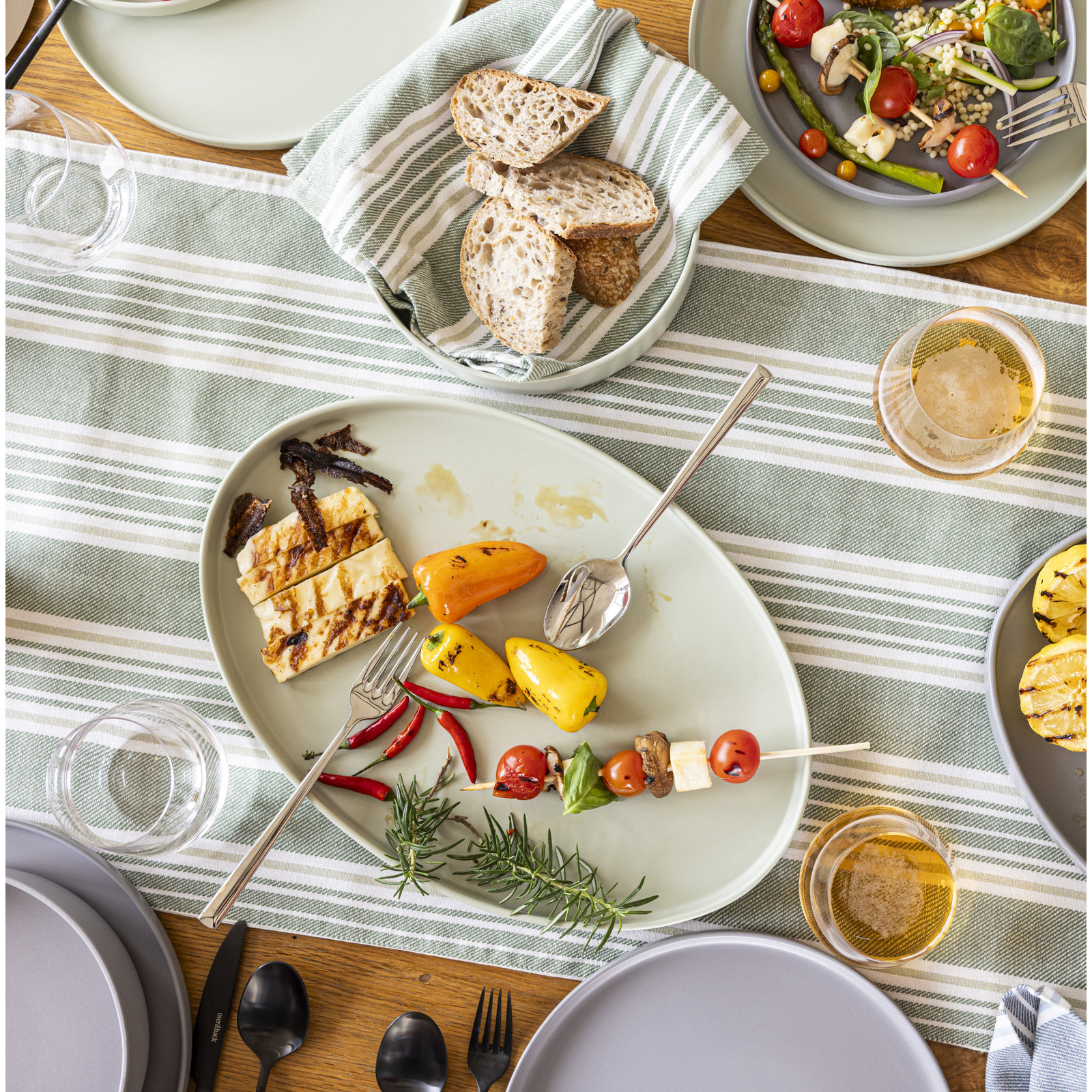 over&back Stackable Platter, Green