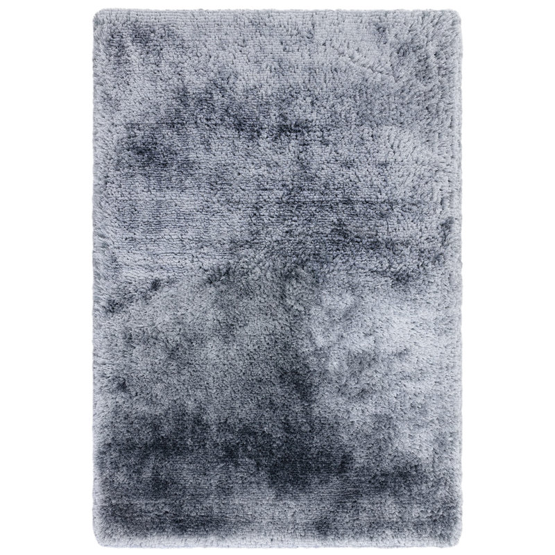 Plush Deep Pile Shaggy Air Force Blue Rug, Rectangle 120 x 170cm
