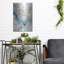 «Blue Art Marble» par Seven Trees Design, art mural en métal, 12 po x 16 po