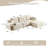 No Assembly Required Modular Memory Foam Sofa In Corduroy For Living Room