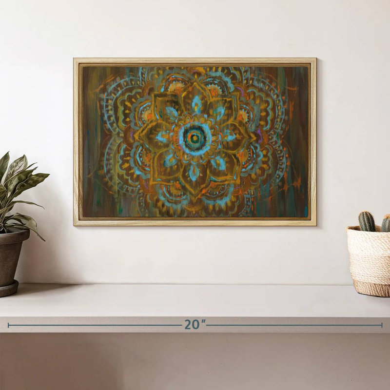 Bombay bohémien, Cadre flottant en bois naturel, 13 po x 9 po