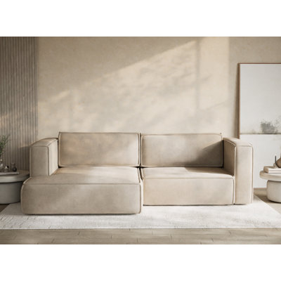 Four-Seater Corner Sofa With Bed Function