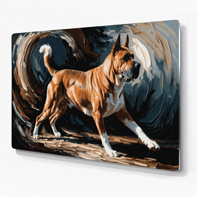 «Dogs Tosa», art mural en métal noir