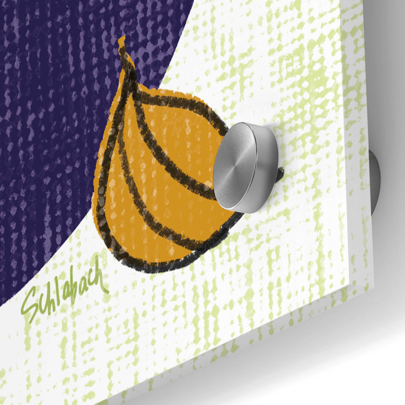«Italiano Aubergine» par Sue Schlabach, H 36 po x l 36 po x P 0,2 po