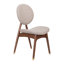 Chaises de salle à manger rembourrées Eichorn avec dossier courbé et pieds en bois-118705405-132904275