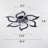 Flower Ceiling Fans With Lights And Remote, 33.5 Inch Modern Low Profile Flush Mount Ceiling Fan, Dimmable Led Ceiling Light Fixture,-271354248