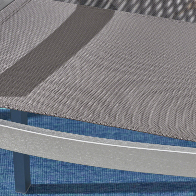 Chaises de patio Claypool, Acier inoxydable