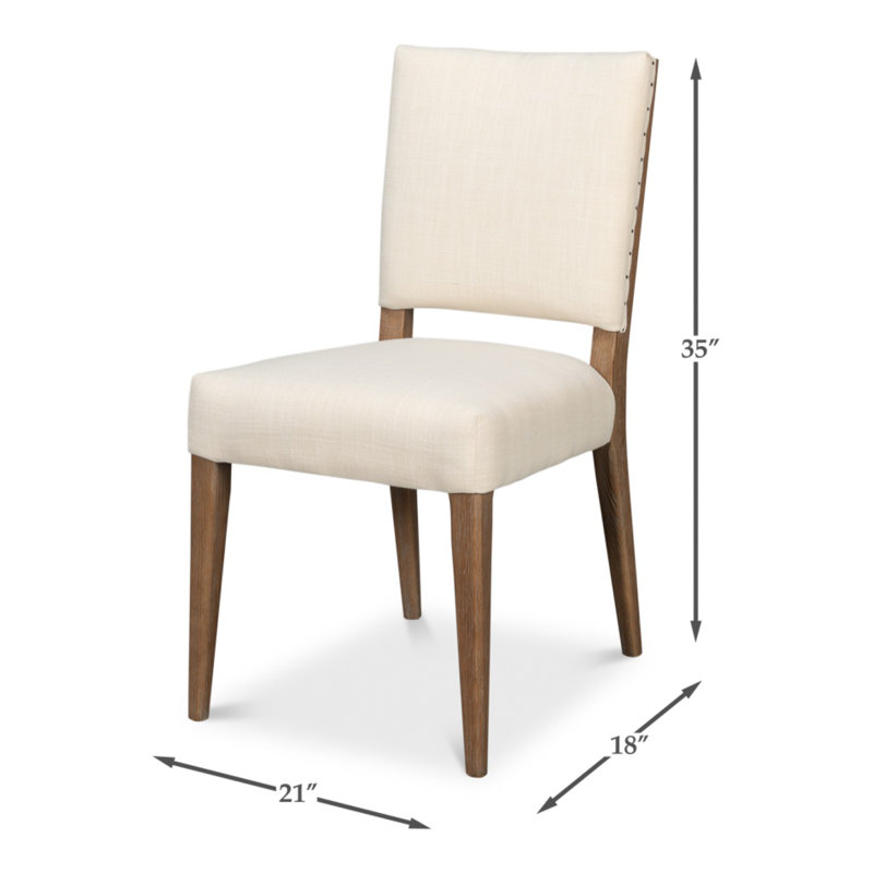 Chaise de salle à manger rembourrée en polyester Bauhaus