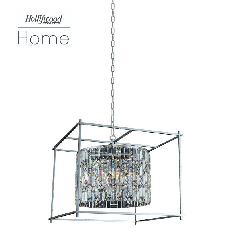Joni 8 LT / Luminaire suspendu clair Allegri, Chrome poli