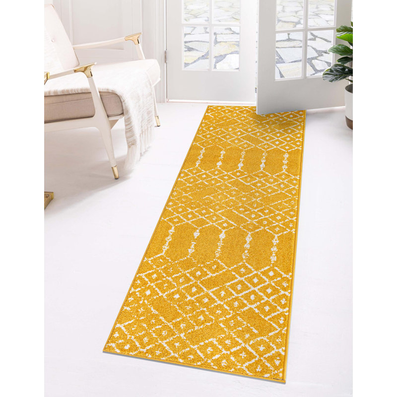 Lazaro Geometric Indoor Rug, Runner 2' x 8'