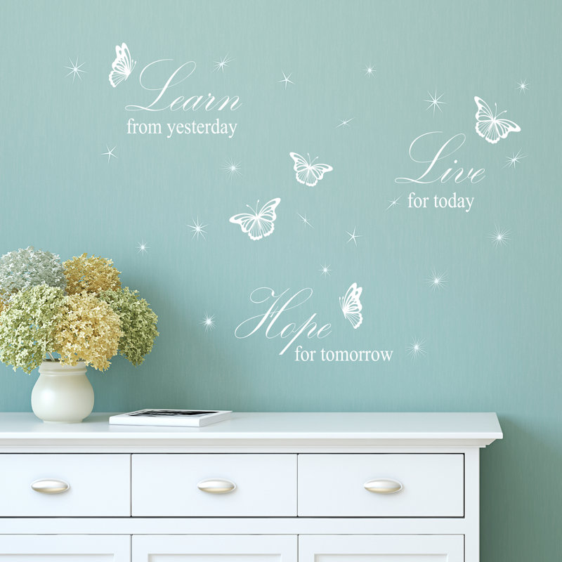 Non-Wall Damaging Wall Decal, White