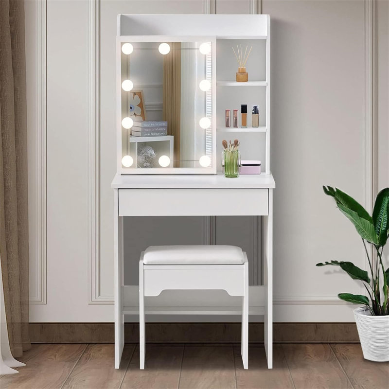 Angalina Dressing Table with Mirror