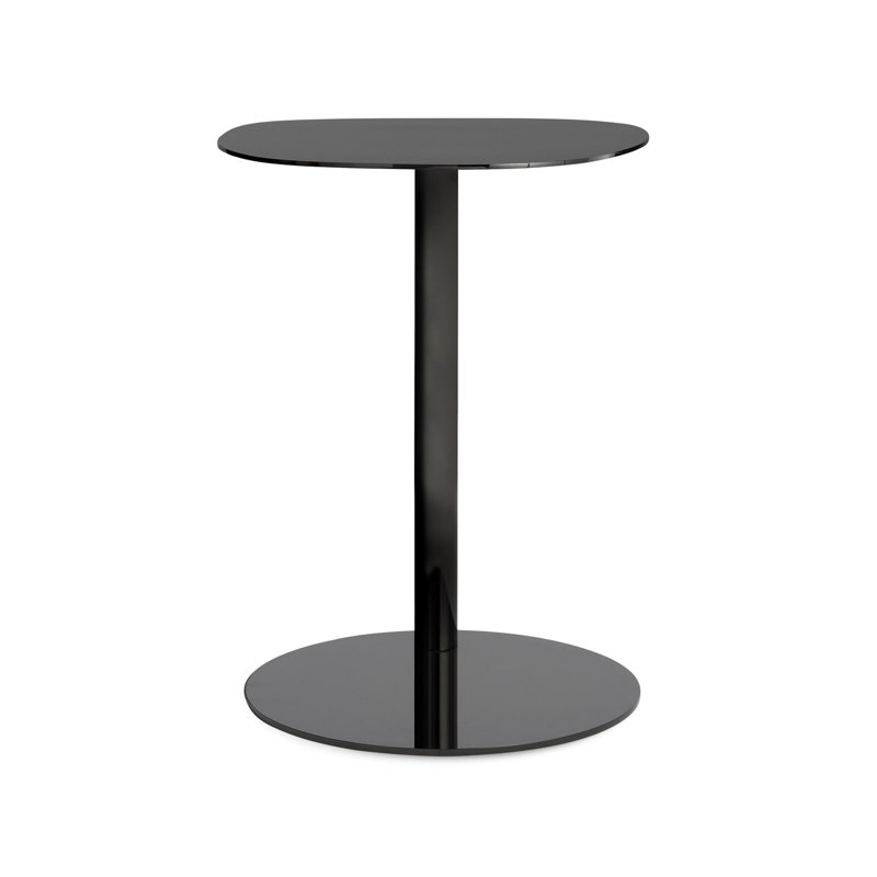 Table de bout Swole, H 20 po x l 20 po x P 15 po, Nickel noir