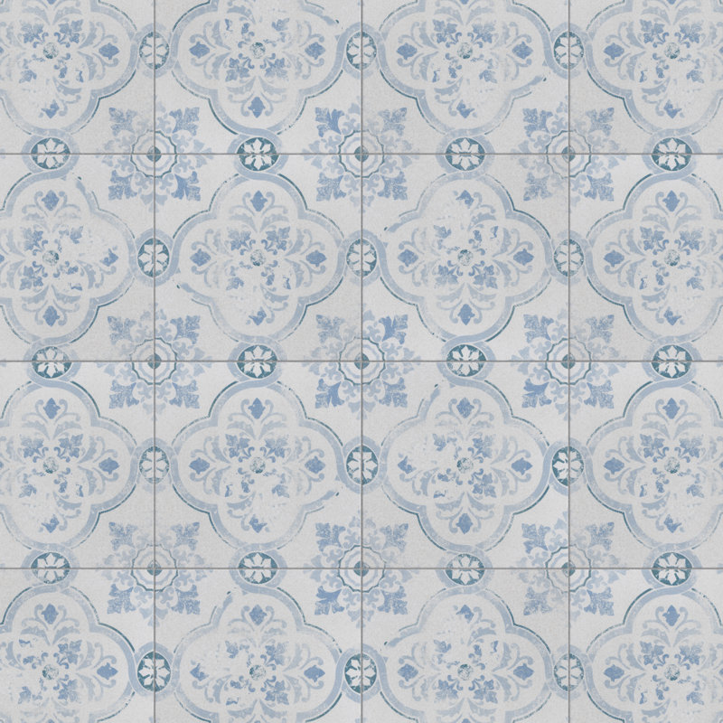 Klinker Alcazar 13" x 13" Ceramic Patterned Wall & Floor Tile