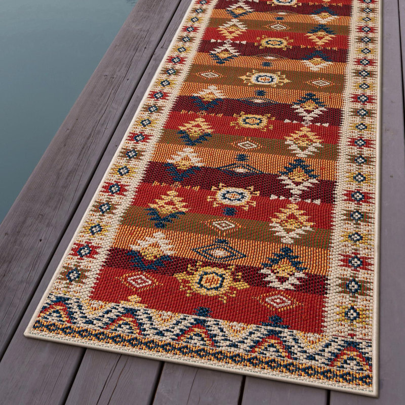 Tapis intérieur / extérieur Ciudad Marlenia, Tapis de couloir 2 pi x 8 pi