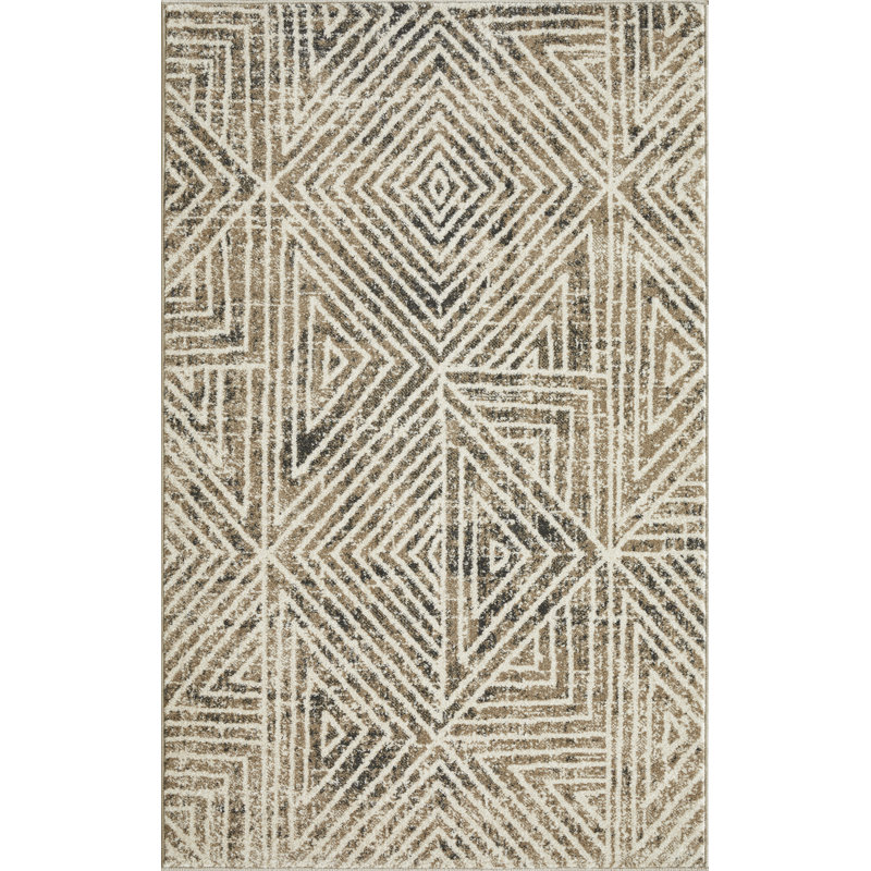 Aqila Performance Geometric Indoor Rug, Rectangle 3'3" x 5'3"