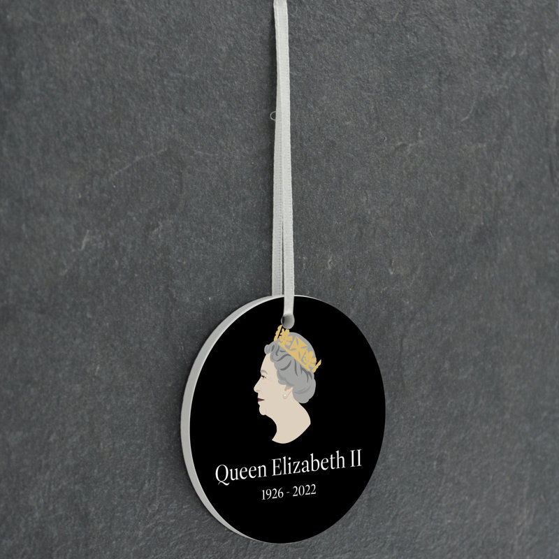 Queen Mature Circle Shaped Ceramic Ornament