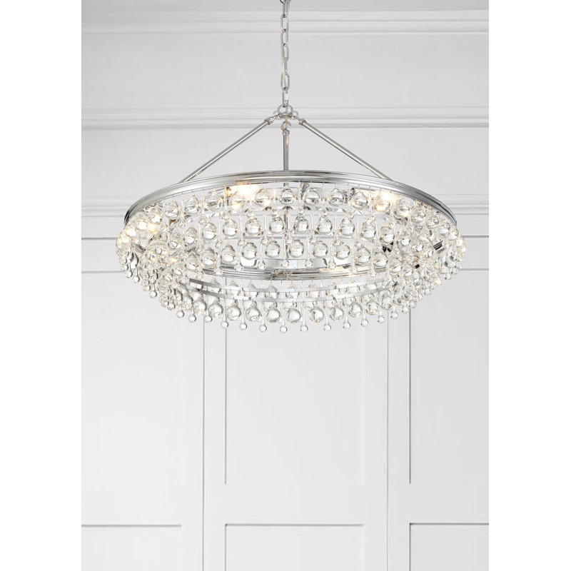 Freddy 6 - Light Dimmable Tiered Chandelier, Chrome