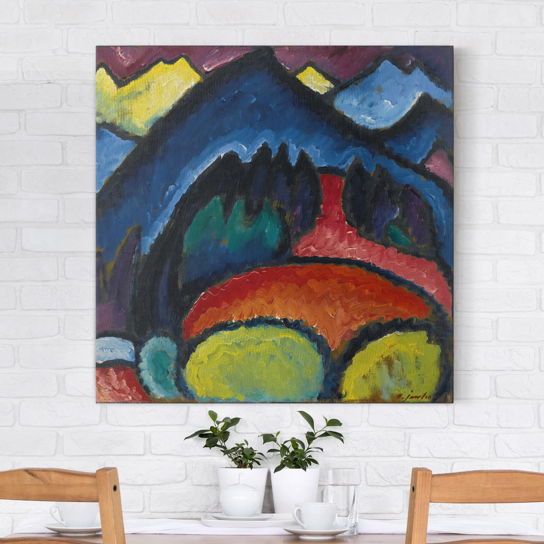 Leinwandbild Oberstdorf - Gebirge von Alexej von Jawlensky