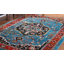 Tapis rétro bleu / rouge 266 Hamadan-579189073