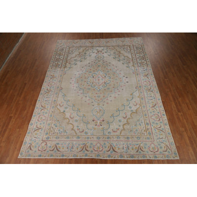Distressed Wool  Traditional Area Rug 9x12
